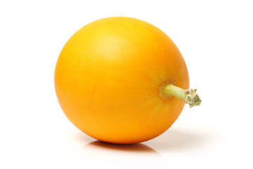 Orange fruit on the white background