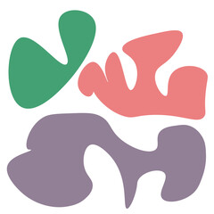 Obraz premium Abstract Shapes Hand Drawn