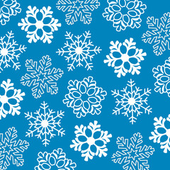 Vector illustration, pattern, snowflakes. Winter, snow, snowflakes, winter pattern.
