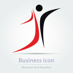 Originally created colorful vector business icon, logo,sign,symbol