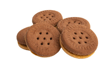sandwich cookies isolated