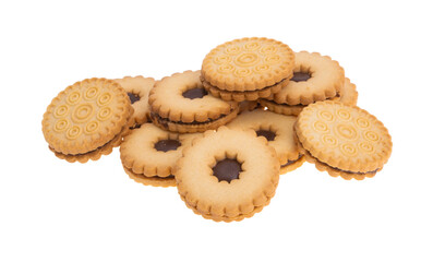 sandwich cookies isolated