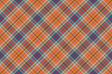 Seamless pattern of scottish tartan plaid. Repeatable background with check fabric texture. Vector backdrop striped textile print.