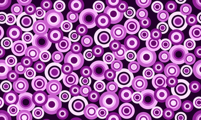 Obraz na płótnie Canvas Velvet violet, pink vector background with circle. Monochrome violet color circle on dark background. Pattern for shirt textile silk scarf gift wrap wallpaper pants skirts hats bags bandana 