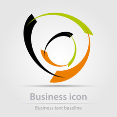 Originally designed color business icon for creative design