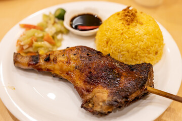 Popular Filipino food chicken inasal