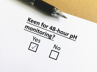 Questionnaire about surgery