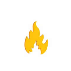Fire flame  icon vector illustration design