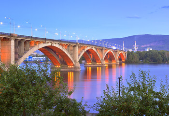 Communal bridge in Krasnoyarsk