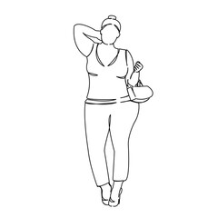 model XL fat woman sexy