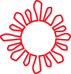 Sun icon sign symbol design
