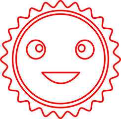 Sun icon sign symbol design