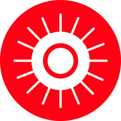 Sun icon sign symbol design