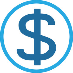 Obraz premium dollar icon sign symbol design