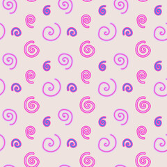 Abstract pattern seamless vector inspire from under the sea and flower.