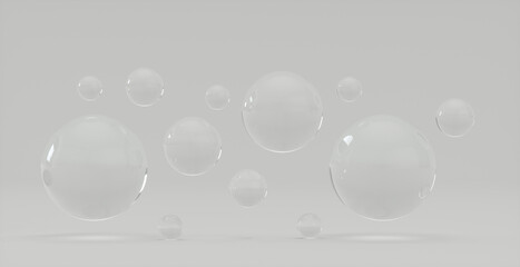 Balance Spheres, Minimal Concept 3D Render