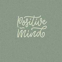 Positive lettering slogan with doodle elements. Funny quote for blog, poster and print design. Vector