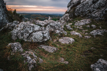 rocks in the mountains
