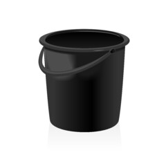 Black bucket