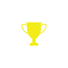 Award and reward concept. Vibrant vector line icon of winner cup isolated on white background