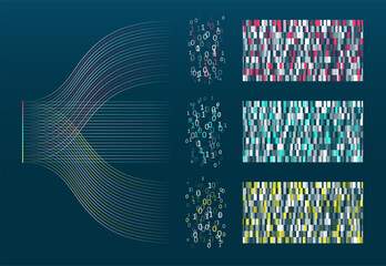 Abstract infographics visualization