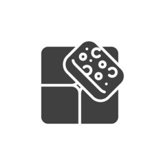 Surface wiping, disinfection vector icon