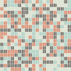 Fototapeta premium Abstract Geometric Pattern generative computational art illustration