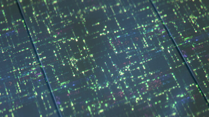 Big data sorting algorithm is working 3D render