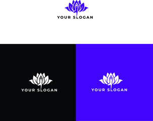 yoga beauty logo vector template