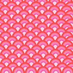 Blur Seamless ornament with geometric waves pink color lines.