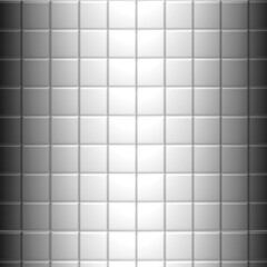 Black gradient tile ceramic wall or empty mosaic table or blank square block floor on top view for wallpaper and texture background.