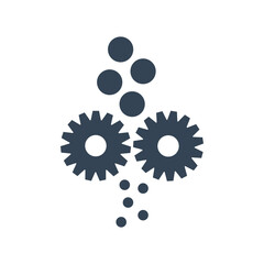 Vector black icon grinding, milling of seeds, grains © vvushakovv