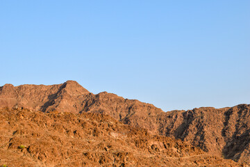 rocks in the mountains in fujairah, UAE