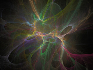 surreal futuristic digital 3d design art abstract background fractal illustration for meditation and decoration wallpaper