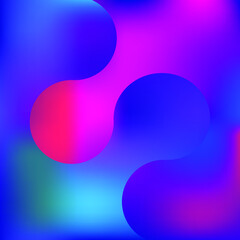 Fluid shapes composition with trendy gradients. vector compositions.