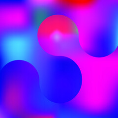 Fluid shapes composition with trendy gradients. vector compositions.