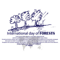 INTERNATIONAL DAY OF FOREST, POSTER AND BANNER