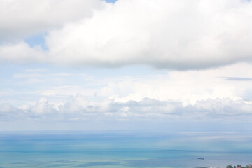 The sky and the sea merge on the horizon into a single whole.