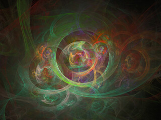 surreal futuristic digital 3d design art abstract background fractal illustration for meditation and decoration wallpaper