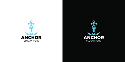 Logo t anchor design