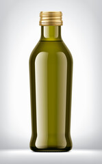 Color Glass Bottle on background.