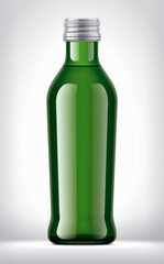 Color Glass Bottle on background.