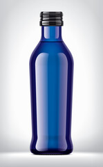 Color Glass Bottle on background.