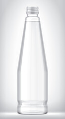 Glass Bottle. Version with a screw-on metal cap. 