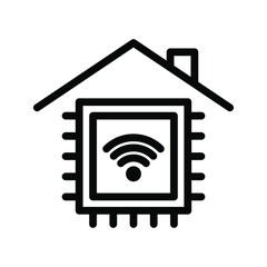 smart home icon. smart home technology sign. smart home symbol design. Vector illustration.