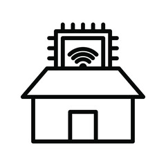 smart home icon. smart home technology sign. smart home symbol design. Vector illustration.