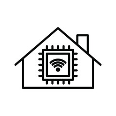 smart home icon. smart home technology sign. smart home symbol design. Vector illustration.