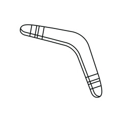 Boomerang line icon vector symbol