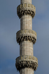 Istanbul Turkey Eminonu New Mosque minaret, only minaret