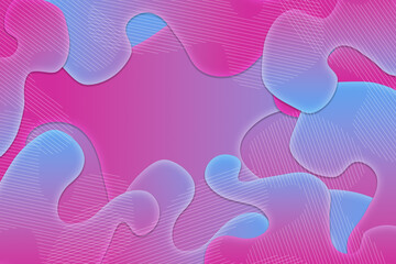 Background illustration of overlappying waves in pink and blue with space for text